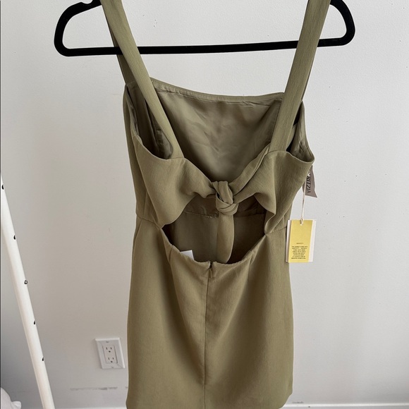 Aritzia Khaki Mini Dress - Picture 2 of 5